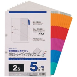 A4 ラミタブ見出し 2穴 5山10組 LT4205F