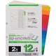 A4 ラミタブ見出し 2穴12山 5組 LT4212F