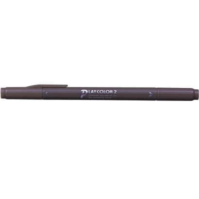 水性サインペン プレイカラー2 1.2mm/0.4mm アッシュブラウン WS-TP40