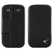 GALAXY S3 SC-06D/GALAXY S3 α SC-03E専用 Iroo レザー調ケース ブラック