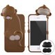 Mongモンキーケース ブラウン [iPhone4S/4ケース]