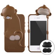 Mongモンキーケース ブラウン [iPhone4S/4ケース]