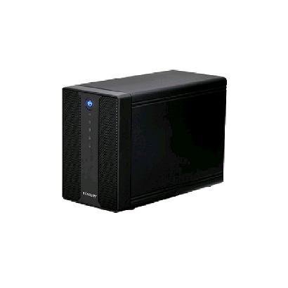 3.5SATA×2台搭載可能LAN接続HDDケース CSS35NAS2B