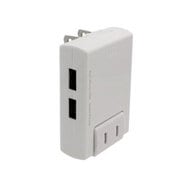 家庭用 ACコンセント付 2口 USB AC充電器 ホワイト PA-ADF81W