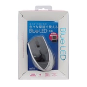 Blue LED Mouse 4 ボタン ブラック RP-WB411K