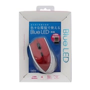 Blue LED Mouse 4 ボタン レッド RP-WB411R
