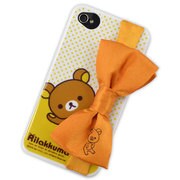 カスタムカバーリボン iPhone 4/4S [リラックマ YELLOW]