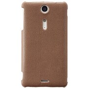 TR-BCXPGX12-LW [Xperia GX用バックカバーセット（レザーウォームグレー）]