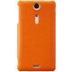 TR-BCXPGX12-LO [Xperia GX用バックカバーセット（レザーオレンジ）]
