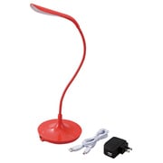 LEDデスクライト LiLiu USB対応 ACアダプタ付き レッド LEC-USBS02ACRD
