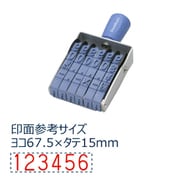 エルゴグリップ欧文6連 特大号 ゴシック体 CF-6LG