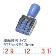 エルゴグリップ欧文トビ日付 4号 ゴシック体 NFB-4G