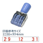 エルゴグリップ欧文トビ日付 4号手形用 ゴシック体 NFB-4TG