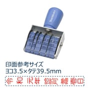 エルゴグリップ和文日付 タテ 5号 ゴシック体 CNL-5G