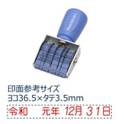 エルゴグリップ和文日付 ヨコ 5号 ゴシック体 CNW-5G