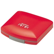 印章ケースピット・イン(エコス) コンパクトタイプ レッド CPN-1ECレツド