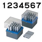 柄付ゴム印 連結式 セット 数字 ゴシック体 GRN-1G