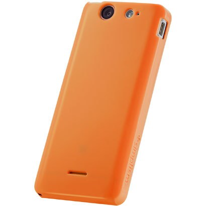 TR-SHCXPSX12-OR [Xperia SX用抗菌セミハードケースセット Semi Hard Case Set for Xperia SX Orange]