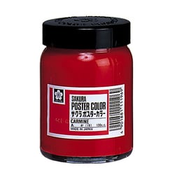 ポスターカラー 130ml 赤 PW130ML#19