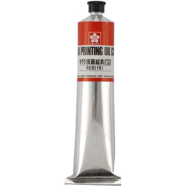 ハンガ絵の具 油性100ml 赤 OH100ML#19