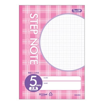 サクラ学習帳 5ミリCピンク N114