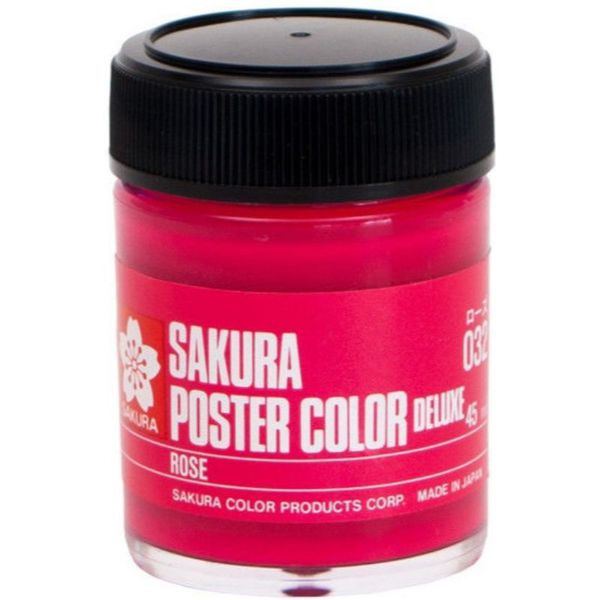 ポスターカラー デラックス 45ml ローズ PWD45ML#032