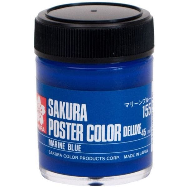 ポスターカラー デラックス 45ml マリーンブルー PWD45ML#155