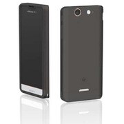 EPA10-002SBK [Ultra Slim Smooth Silicone Case for Xperia SX SmokeBlack]