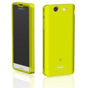 EPA10-002LGR [Ultra Slim Smooth Silicone Case for Xperia SX LimeGreen]
