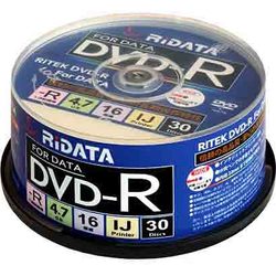 DATA記録用 DVD-R 1～16倍速 4.7GB 30枚 D-R16X47G.PW30SP B