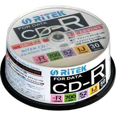 データ用CD-R 1～52倍速 700MB 30枚 CD-R700EXWP.30RT C