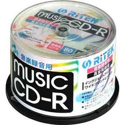 音楽用CD-R 50枚パック（80分/インクジェットプリンター対応） CD-RMU80.50SP A