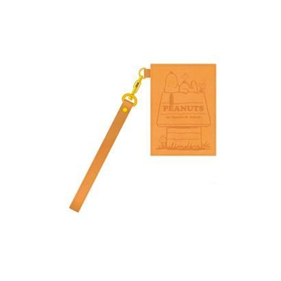 パスケース スヌーピー犬小屋 OR/合皮 P-11284