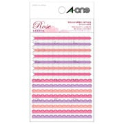 手帳用シール ラインシール ローズ 05179