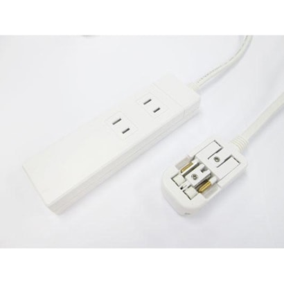 海外用マルチ変換タップ2個口USB2ポート HPM6AC2USB2WH