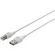 “どっちもUSBケーブル” どっちもUSBコネクター採用 USB2.0ケーブル（A to B） 1.0mホワイト BSUABDU210WH