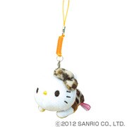 KT-0044HB [寝転び携帯クリーナー ハローキティ ヒョウ柄ブラウン]