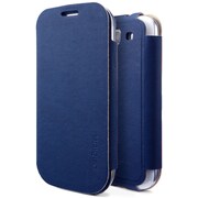 SPIGEN SGP Galaxy S3 レザーケース フォリオ ネイビー・ブルー SGP09219