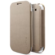 SPIGEN SGP Galaxy S3 レザーケース フォリオ サンド・ブラウン SGP09220