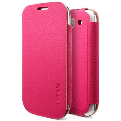 SPIGEN SGP Galaxy S3 レザーケース フォリオ アザレア・ピンク SGP09221