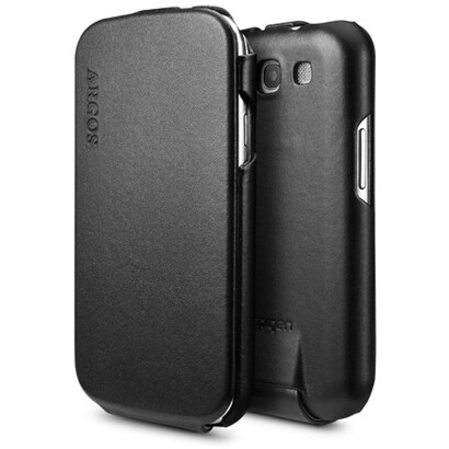 SPIGEN SGP Galaxy S3 レザーケース アルゴス ブラック SGP09264