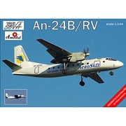 1/144 AM14641 アントノフAn-24B/ RV双発旅客機ウクライナ航空 [プラモデル]
