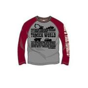 トミカ 働く車シルエット 長袖Tシャツ 杢グレー 130 [子供服]