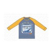プラレール みずほ・さくらラグラン 長袖Tシャツ チャコール 110 [子供服]