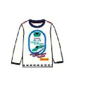 プラレール はやぶさ 長袖Tシャツ オフシロ 130 [子供服]