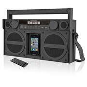 ポータブル ステレオ ブームボックス ドックスピーカー ブラック iHome iP4 SDI-IP4GZJ