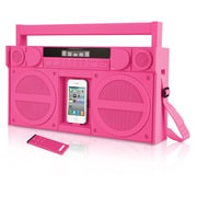ポータブル ステレオ ブームボックス ドックスピーカー ピンク iHome iP4 SDI-IP4PZC