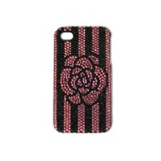 LUX-CRSL-STFLWR-IP4S [Striped Flower, Crystal Case for iPhone4/4S]