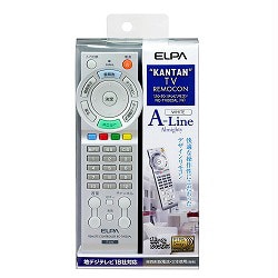 ヨドバシ.com - 朝日電器 ELPA エルパ RC-TV002AL(W) [簡単リモコン A