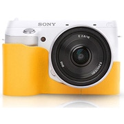 一眼レフカメラ用ケース リストストラップ付き イエロー SONY NEX-F3用カメラケースビビッド